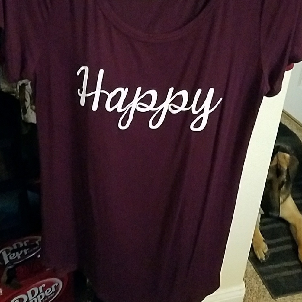 Burgundy shirt